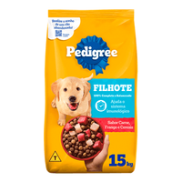 Ração Pedigree Cães Filhotes Raças Médias e Grandes Carne Frango e Cereais