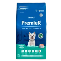Ração Premier Ambientes Internos Cães Adultos Raças Pequenas Frango e Salmão