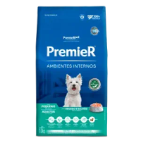 Ração Premier Ambientes Internos Cães Adultos Raças Pequenas Frango e Salmão