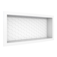 Nicho em Plástico Injetado 60x27 Inhumas Branco