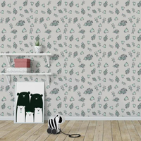Papel de Parede Infantil Robô Ursinho Baby