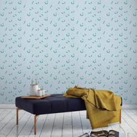 Papel de Parede Infantil Flor Azul