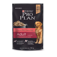 Ração Úmida Pro Plan Cães Adultos 1+ Carne ao Molho - 100 g