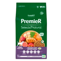 Ração Premier Seleção Natural Cães Adultos Frango com Batata Doce - 12 kg