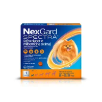 NexGard Spectra Antipulgas e Vermífugo Cães 2kg a 3,5kg