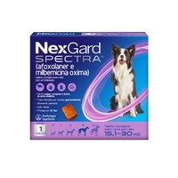 NexGard Spectra 15,1 a 30kg: Antipulgas, Carrapatos e Vermífugo