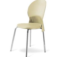 Cadeira Base Cromada Linha Polipropileno Milano