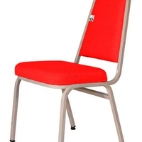 Cadeira Empilhável para Hotelaria Linha Hotel Jersey Vermelho