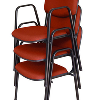 03 Cadeiras para Auditórios Linha Hotel Auditório Vermelho