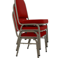 03 Cadeiras para Hotel e Auditório Linha Hotel Vermelho