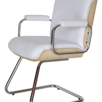 Poltrona Eames Diretor Base Fixa Linha Capa em Madeira