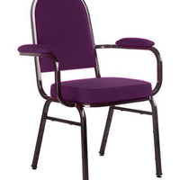 Cadeira com braços para Auditórios Linha Hotel Roxo