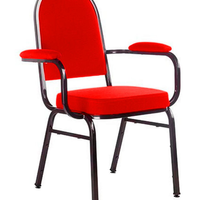 Cadeira com braços para Auditórios Linha Hotel Vermelho