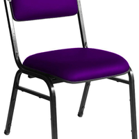 Cadeira Empilhável para Auditórios Linha Hotel Smart Roxo
