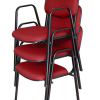 03 Cadeiras para Auditórios Linha Hotel Auditório Vermelho