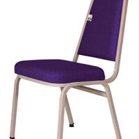 Cadeira Empilhável para Hotelaria Linha Hotel Jersey Roxo