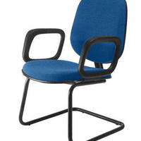 Cadeira para Igrejas Evangélicas Diretor Interlocutor para Escritório Linha Uno Azul
