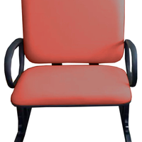 Cadeira de Escritório Linha Eames Suporta até 250kg Vermelho