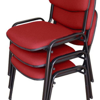 03 Cadeiras para Auditórios Linha Hotel Auditório Vermelho