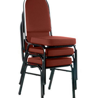 03 Cadeiras para Hotel e Auditório Linha Hotel Vermelho