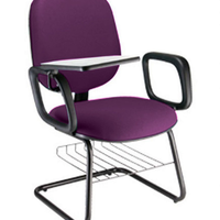 Cadeira Escolar Universitária com prancheta para Escolas Linha Uno Roxo