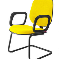 Cadeira para Igrejas Evangélicas Diretor Interlocutor para Escritório Linha Uno Amarelo