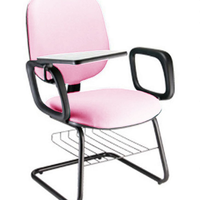 Cadeira Escolar Universitária com prancheta para Escolas Linha Uno Rosa