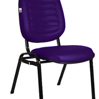 Cadeira Empilhável para Igrejas Evangélicas Linha Holy Roxo