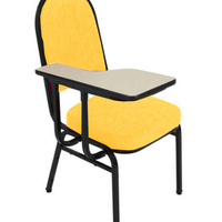 Cadeira Universitária para Auditório Linha Hotel Amarelo
