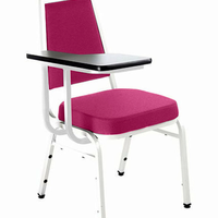 Cadeira Universitária Empilhável Linha Hotel Plus Rosa