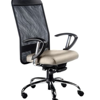 Cadeira Presidente Base Cromada Linha Tela Mesh
