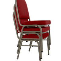 03 Cadeiras para Hotel e Auditório Linha Hotel Vermelho