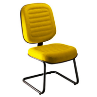 Cadeira Diretor para Auditório e Salas de Convenções Linha Blenda Amarelo