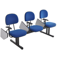 Cadeira Executiva em longarina com 3 lugares Linha Robust
