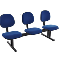 Cadeira Executiva em longarina com 3 lugares Linha Robust
