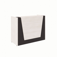 Balcão De Atendimento Recepção Carvalho Berlin E Preto 140 Cm