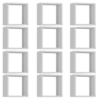 Kit 12 Nichos Organizador 30x30cm Branco G01 - Gran Belo