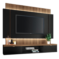 Home Suspenso Illusion 1.8 Preto/Castanho para TV até 55 - HB Móveis
