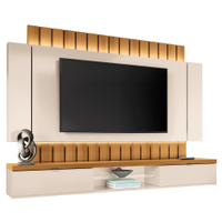 Home Suspenso Illusion 2.2 Off White/Cinamomo para TV até 70 - HB Móveis