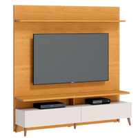Home Theater Boss 1.8 Nature com Off White - Imcal Móveis