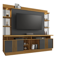 Estante Home Esplendor TV Até 65 Polegadas JCM Movelaria Freijó/Grafite