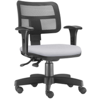 Cadeira Giratória Zip L02 Executiva Ergonômica Escritório Couro Sintético Branco - Lyam Decor