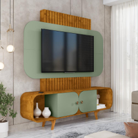 Home Para TV 75 Polegadas Riacho Naturalle Pistache