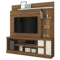 Estante Home Tv 55 Pol 1P 181 cm Alan Naturale Off White MADETEC