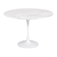 Mesa Saarinen Redonda Espírito Santo 100cm - Base Branca