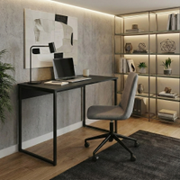 Mesa de Escritório Workspace Preta 120 cm