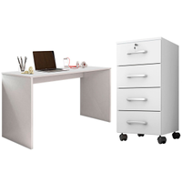 Mesa para Computador Gávea c/ Gaveteiro Gávea Branco