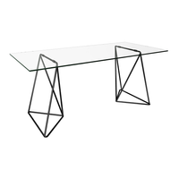 Mesa de Jantar Retangular Leblon Preta 140 cm