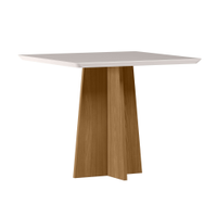 Mesa Anitta 90x90cm - Ypê/Off White