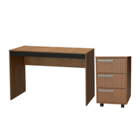 Mesa e Gaveteiro 3 Gavetas Para Escritorio Gamer B29 Mell Preto NOVAM